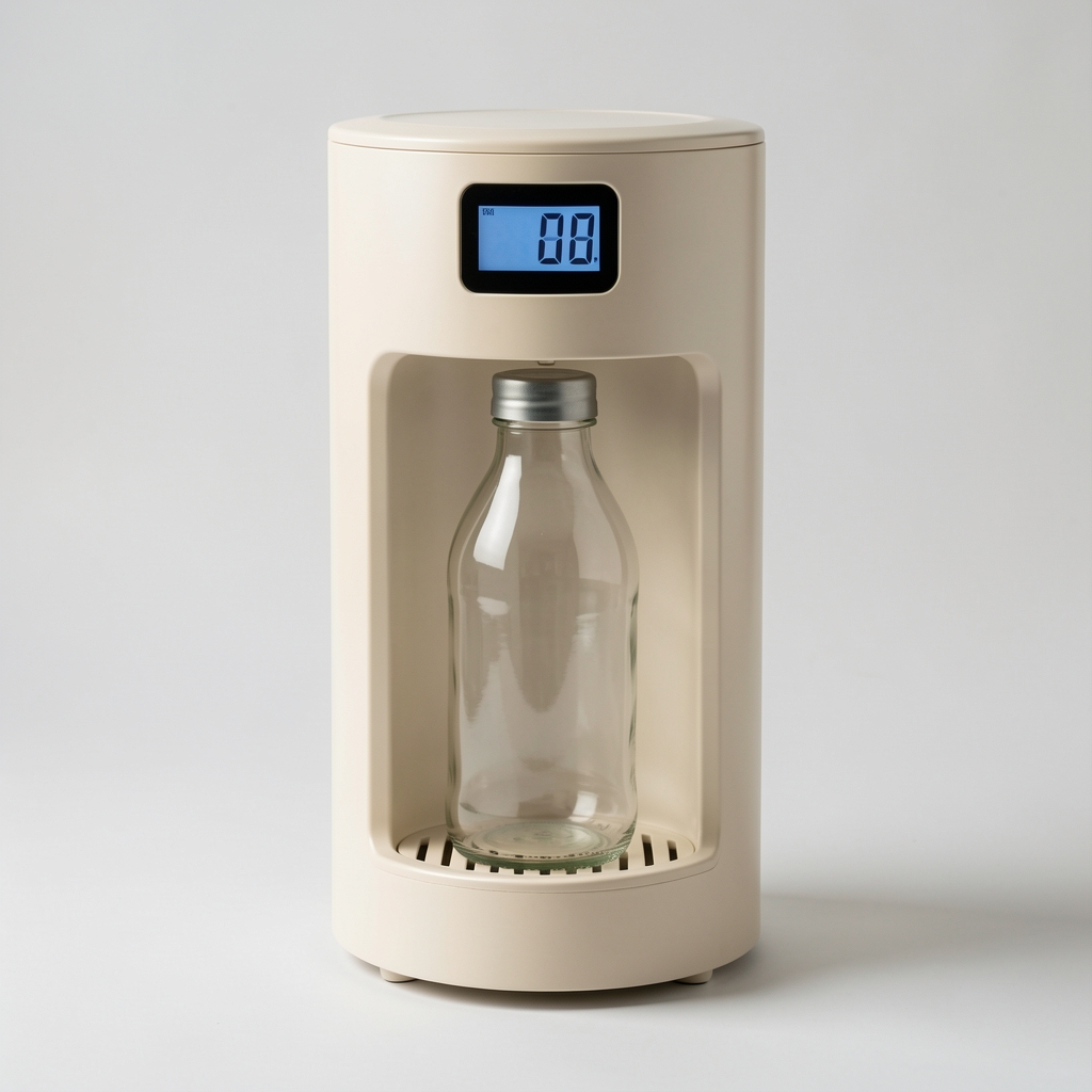 Philips Avent grejač za flašice bele boje sa digitalnim displejem i flašicom unutra